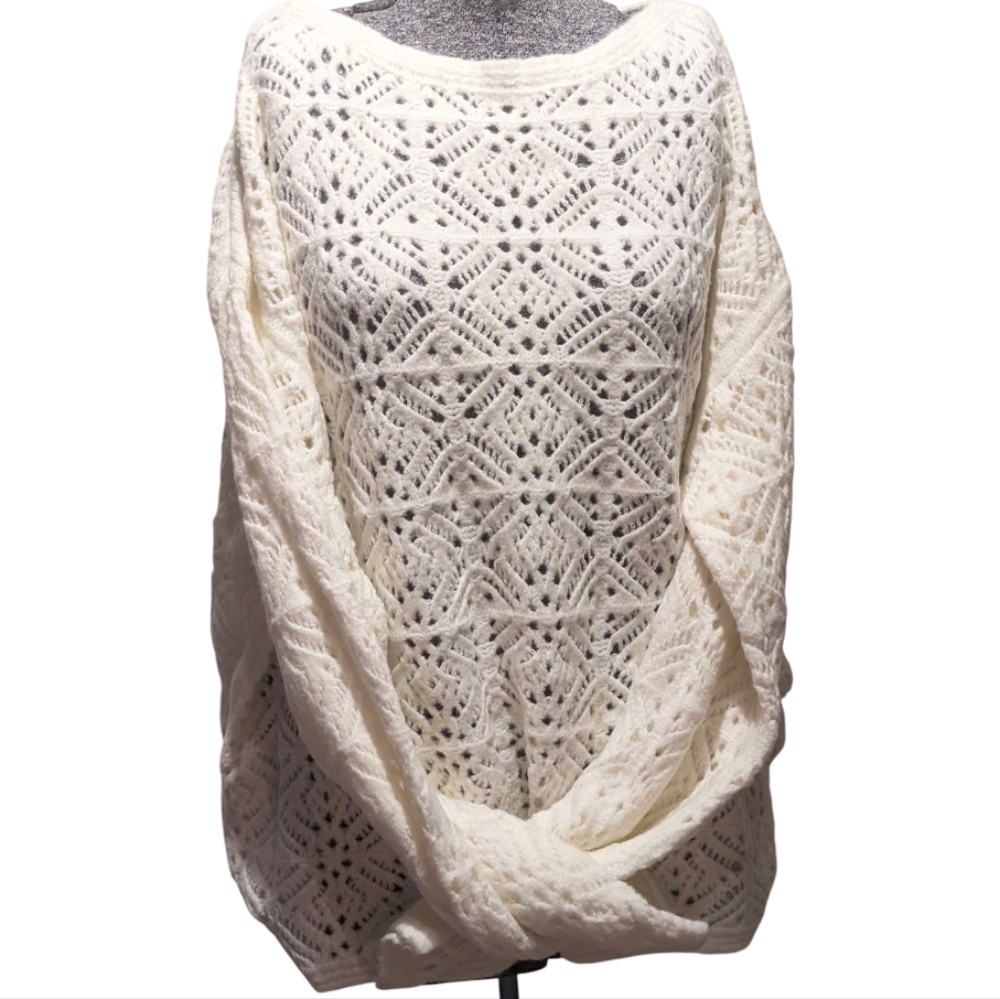 NWT Universal Thread Cream Open-Knit Sweater - XX… - image 1